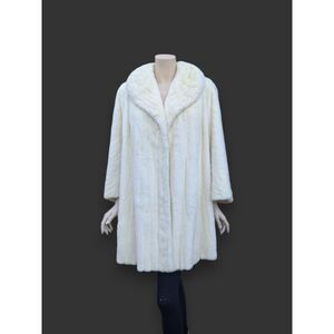 White Ermine Coat -Large